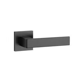   STILE HIRA Square Rosette Q SLIM 7MM BLACK - Black (ONLY THE HANDLE ON THE UPPER ROSETTE)