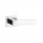 STILE HIRA Square rosette Q SLIM 7MM CP - Bright chrome WC