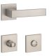 STILE HIRA Square rosette Q SLIM 7MM MSN - Satin Nickel WC