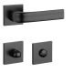 STILE JENA Square rosette Q SLIM 7MM BLACK - Black WC