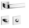 STILE JENA Square rosette Q SLIM 7MM CP - Bright chrome WC