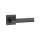 STILE LIMA Square Rosette Q SLIM 7MM BLACK - Black (ONLY HANDLE ON UPPER ROSETTE)