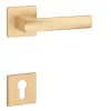 STILE LIMA Square Q SLIM 7MM Satin gold color - Satin gold color PZ