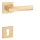 STILE LIMA Square Q SLIM 7MM Satin gold color - Satin gold color PZ