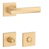 STILE LIMA Square Q SLIM 7MM Satin Gold Color - Satin Gold Color WC