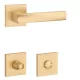 STILE LIMA Square Q SLIM 7MM Satin Gold Color - Satin Gold Color WC