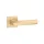 STILE LIMA Square rosette Q SLIM 7MM Satin gold color - Satin gold color (ONLY HANDLE ON UPPER ROSETTE)