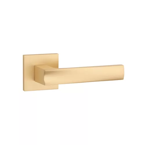 STILE LIMA Square rosette Q SLIM 7MM Satin gold color - Satin gold color (ONLY HANDLE ON UPPER ROSETTE)