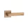 STILE LIMA Square rosette Q SLIM 7MM LIGHT BROWN