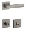 STILE LIMA Square flush Q SLIM 7MM MSB - Titanium colored WC