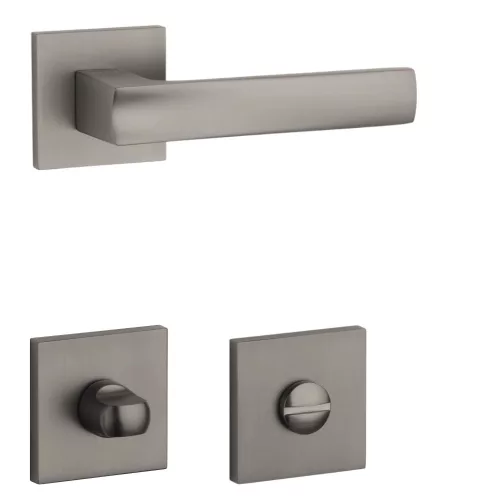 STILE LIMA Square flush Q SLIM 7MM MSB - Titanium colored WC