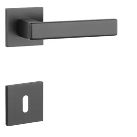 STILE MIIA Rozetă pătrată Q SLIM 7MM Negru - Negru BB