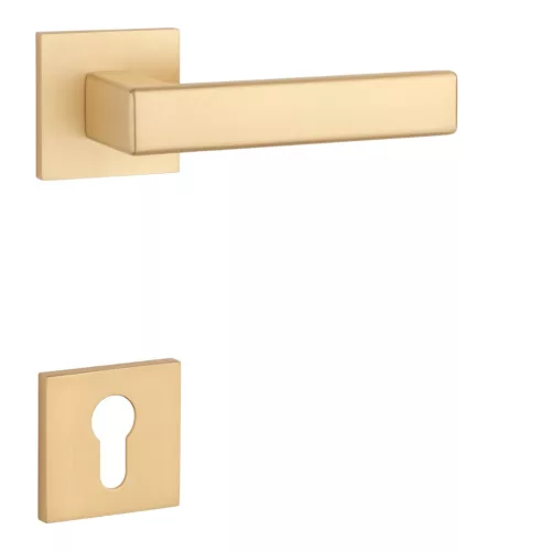 STILE MIIA Négyzetrozettás Q SLIM 7MM GOLD SATIN - Szatén arany színű PZ