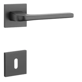 STILE NAKA Rozetă pătrată Q SLIM 7MM Negru - Negru BB