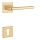 STILE NAKA Square Q SLIM 7MM GOLD SATIN - Satin gold color PZ