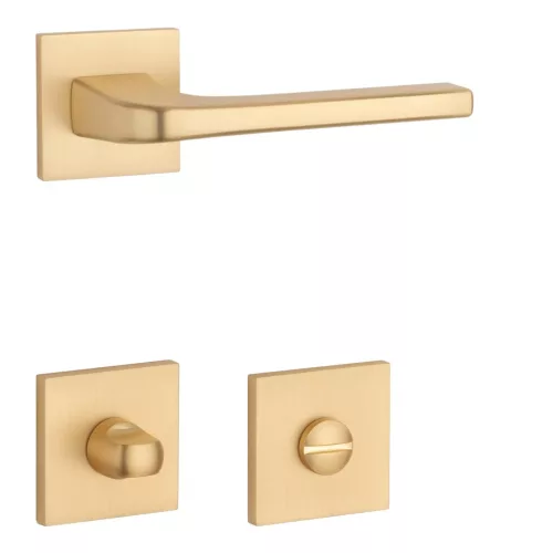 STILE NAKA Square Q SLIM 7MM GOLD SATIN - Satin gold WC