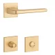 STILE NAKA Square Q SLIM 7MM GOLD SATIN - Satin gold WC