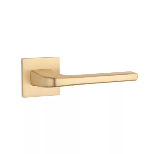 STILE NAKA Square rosette Q SLIM 7MM GOLD SATIN - Satin gold color (ONLY HANDLE ON UPPER ROSETTE)