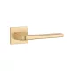 STILE NAKA Square rosette Q SLIM 7MM GOLD SATIN - Satin gold color (ONLY HANDLE ON UPPER ROSETTE)