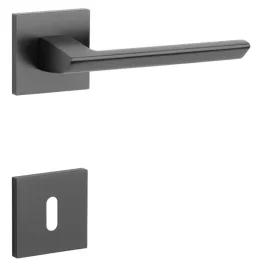 STILE OGA Rozetă pătrată Q SLIM 7MM Negru - Negru BB