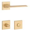 STILE OMA Square Q SLIM 7MM GOLD SATIN - WC auriu satinat
