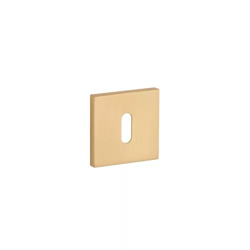 Rozeta patrata STILE Q SLIM 7MM GOLD SATIN - BB colorat auriu satinat