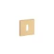 Rozeta patrata STILE Q SLIM 7MM GOLD SATIN - BB colorat auriu satinat
