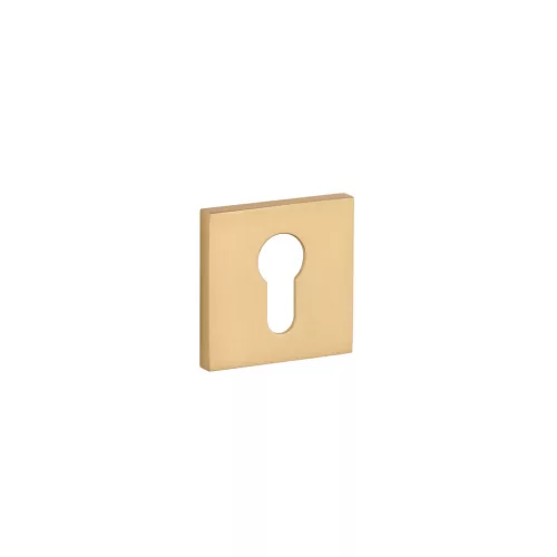 Rozeta patrata STILE Q SLIM 7MM GOLD SATIN - Culoare auriu satinat PZ