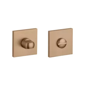   Rozetă pătrată STILE Q SLIM 7MM LIGHT BROWN - WC maro deschis 4x4