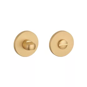   Rozetă rotundă STILE R SLIM 7MM GOLD SATIN - WC auriu satinat 4x4