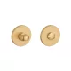 Rozetă rotundă STILE R SLIM 7MM GOLD SATIN - WC auriu satinat 4x4