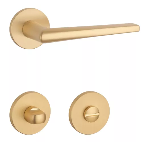 STILE SALTA Körrozettás R SLIM 7MM GOLD SATIN - Szatén arany színű WC
