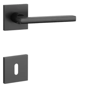 STILE SIRA Rozetă pătrată Q SLIM 7MM Negru - Negru BB