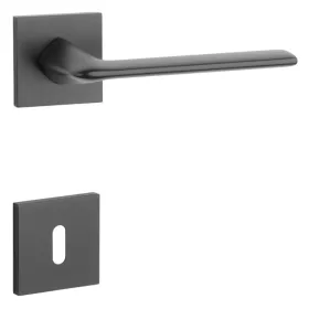 STILE TOBA Rozetă pătrată Q SLIM 7MM Negru - Negru BB
