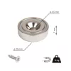 Neodímium mágnes kerek átmérője 20x7mm maximális teherbírás 13kg