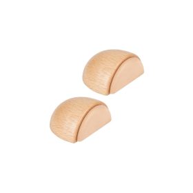 Ajtóütköző 49x38x23 mm fa öntapadós bükk 2 db.