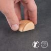 Ajtóütköző 49x38x23 mm fa öntapadós bükk 2 db.