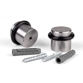   Ajtóütköző átmérő 38x30mm csavarozható rozsdamentes acél 2 db.