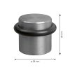Ajtóütköző átmérő 38x30mm csavarozható rozsdamentes acél 2 db.