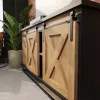 Tolóajtó vasalat szett 1220 mm hosszú 20 hüvelykes teherbírás 20 kg fekete