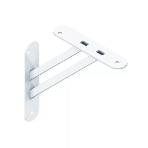 Mágneses konzol 180x180 mm teherbírás 8 kg fehér