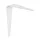 Lemezkonzol 150x125mm teherbírás 18 kg fehér
