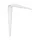 Lemezkonzol 200x150mm teherbírás 18 kg fehér