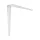 Lemezkonzol 250x200mm teherbírás 18 kg fehér