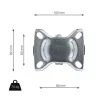 Szállítókerék fix átmérője 125 mm
