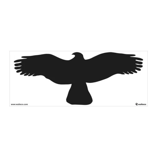 Ragadozó sziluettje 200x80mm matrica