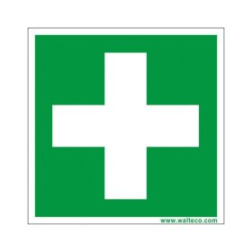 Elsősegélycsomag 80x80mm matrica