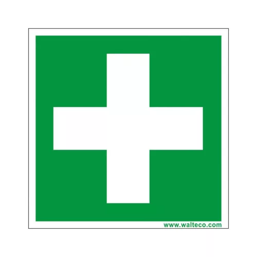 Elsősegélycsomag 80x80mm matrica