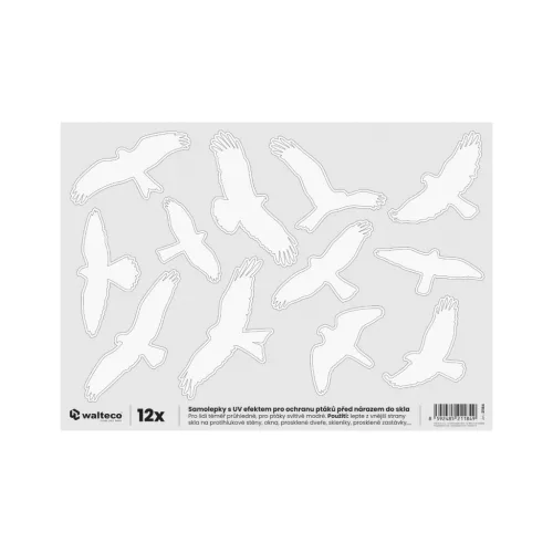 UV üvegmatricák ragadozók 250x350 mm matrica 12 db.