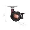 Design bútorkerék 40 mm átmérőjű forgó talppal fékkel teherbírás 40 kg